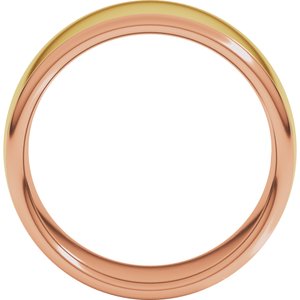 14K Yellow Or White Or Rose Gold Comfort-Fit European-Style Band