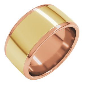 14K Yellow Or White Or Rose Gold Comfort-Fit European-Style Band