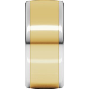 14K Yellow Or White Or Rose Gold Comfort-Fit European-Style Band