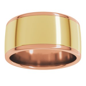 14K Yellow Or White Or Rose Gold Comfort-Fit European-Style Band