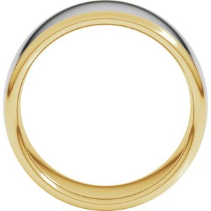 14K Yellow Or White Or Rose Gold Comfort-Fit European-Style Band