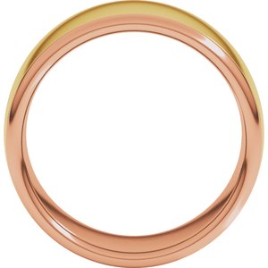 14K Yellow Or White Or Rose Gold Comfort-Fit European-Style Band