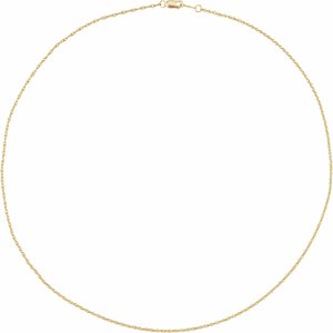 10K Yellow Or White Or Rose Gold 1.25 mm Rope Chain