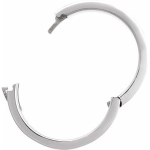 Platinum CLIQ Hinged Adjustable Flat Band