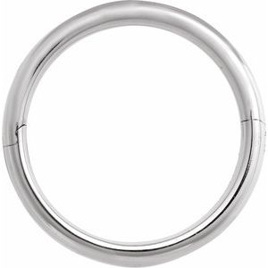 Sterling Silver CLIQ Hinged Adjustable Half Round Comfort-Fit Band