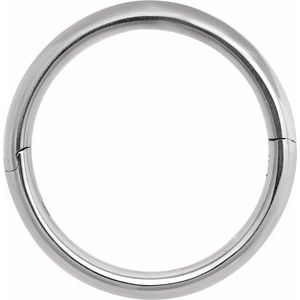 14K White Gold 10 8 Mm 2.25 Mm Polished Cliq Adjustable Half Round Comfort Fit Band Size 10