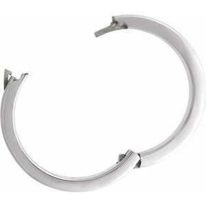 Platinum CLIQ Hinged Adjustable Flat Band