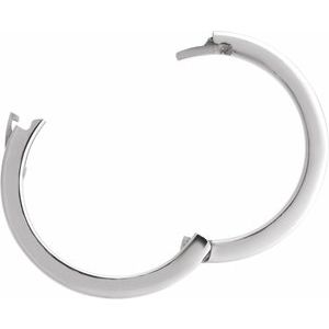 Sterling Silver CLIQ Hinged Adjustable Flat Band