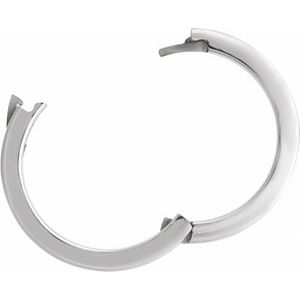 Platinum CLIQ Hinged Adjustable Flat Band