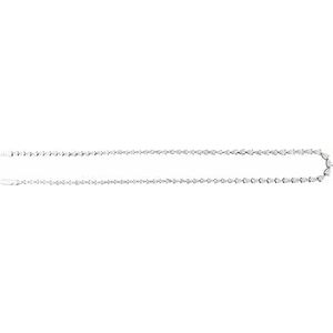 14K White Gold Pear 4.7 X 3.1Mm G-H Si 10 Ctw Lab-Grown Diamond Line Necklace, Length: 16 In