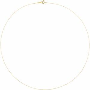 10K Yellow Gold Diamond-Cut Cable Chain, Length: 24 In, Width: .5 Mm