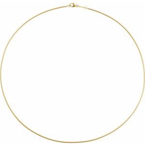 14K Yellow Gold Boa Snake Chain, Length: 18 In, Width: 1.2 Mm