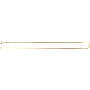14K Yellow Gold Boa Snake Chain, Length: 18 In, Width: 1.2 Mm