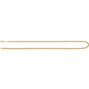14K Yellow Gold Curb Chain, Length: 24 In, Width: 3.4 Mm