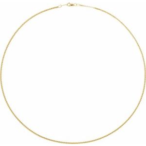 14K Yellow Gold Serpentine Chain, Length: 18 In, Width: 1.7 Mm