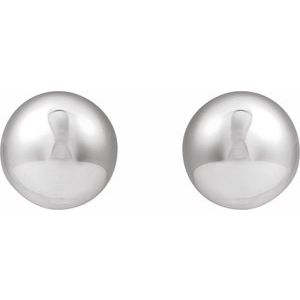 Sterling Silver 18 X 18 Mm Pair Clip-On Polished Electroform Domed Drop Earrings