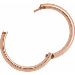 14K Yellow Or White Or Rose Gold CLIQ Hinged Adjustable Half Round Comfort-Fit Band