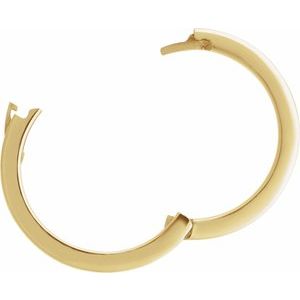 14K Yellow Or White Or Rose Gold CLIQ Hinged Adjustable Flat Band