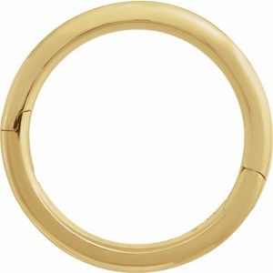 14K Yellow Or White Or Rose Gold CLIQ Hinged Adjustable Beveled Edge Comfort-Fit Band
