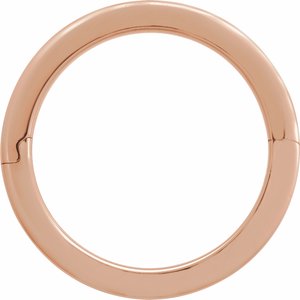 14K Yellow Or White Or Rose Gold CLIQ Hinged Adjustable Flat Band