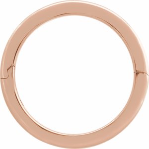 14K Yellow Or White Or Rose Gold CLIQ Hinged Adjustable Flat Band