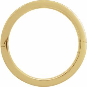 14K Yellow Or White Or Rose Gold CLIQ Hinged Adjustable Flat Band