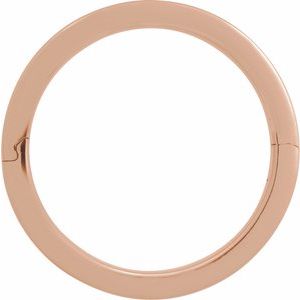 14K Yellow Or White Or Rose Gold CLIQ Hinged Adjustable Flat Band