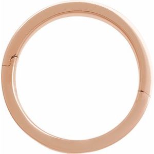 14K Yellow Or White Or Rose Gold CLIQ Hinged Adjustable Flat Band