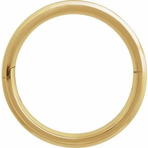 14K Yellow Or White Or Rose Gold CLIQ Hinged Adjustable Beveled Edge Comfort-Fit Band