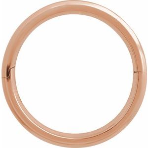 14K Yellow Or White Or Rose Gold CLIQ Hinged Adjustable Beveled Edge Comfort-Fit Band