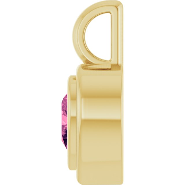 14K Yellow Gold Heart  5 X 5 Mm Polished Natural Gemstone Charm/Pendant