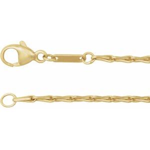 14K Yellow Gold Barleycorn Chain, Length: 24 In, Width: 1.5 Mm