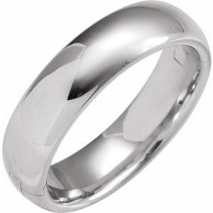 Platinum CLIQ Hinged Adjustable Half Round Comfort-Fit Band