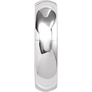 Platinum CLIQ Hinged Adjustable Half Round Comfort-Fit Band