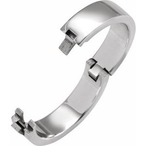 14K Yellow Or White Or Rose Gold CLIQ Hinged Adjustable Flat Band