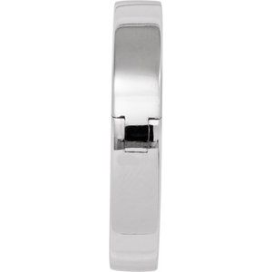 Platinum CLIQ Hinged Adjustable Flat Band