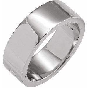 Sterling Silver CLIQ Hinged Adjustable Flat Band