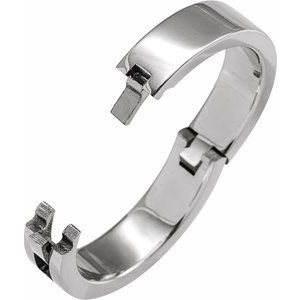 Sterling Silver CLIQ Hinged Adjustable Flat Band