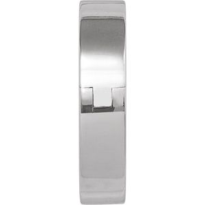 Platinum CLIQ Hinged Adjustable Flat Band