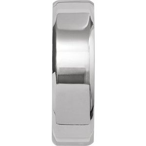 Sterling Silver CLIQ Hinged Adjustable Beveled Edge Comfort-Fit Band