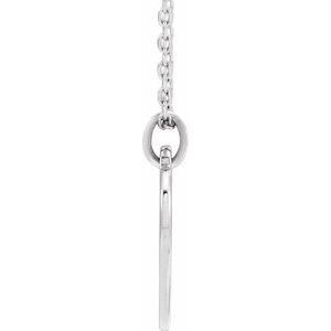 14K White Gold 15.5 X 12.9 Mm 16-18 In Polished Engravable Floral Heart Necklace