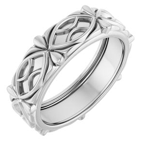 14K Yellow Or White Or Rose Gold Sculptural Band