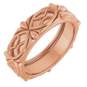 14K Yellow Or White Or Rose Gold Sculptural Band