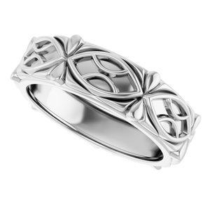 14K Yellow Or White Or Rose Gold Sculptural Band