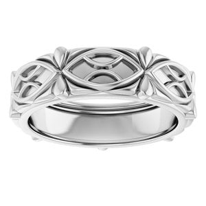 14K Yellow Or White Or Rose Gold Sculptural Band