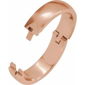 14K Yellow Or White Or Rose Gold Or Sterling Silver Or Platinum CLIQ Hinged Adjustable Band
