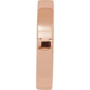 14K Yellow Or White Or Rose Gold CLIQ Hinged Adjustable Flat Band