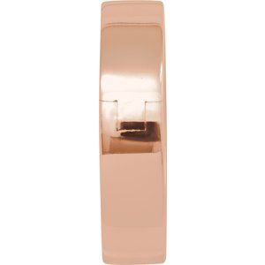 14K Yellow Or White Or Rose Gold CLIQ Hinged Adjustable Flat Band