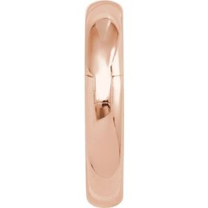 14K Yellow Or White Or Rose Gold CLIQ Hinged Adjustable Half Round Comfort-Fit Band