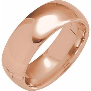 14K Yellow Or White Or Rose Gold CLIQ Hinged Adjustable Half Round Comfort-Fit Band